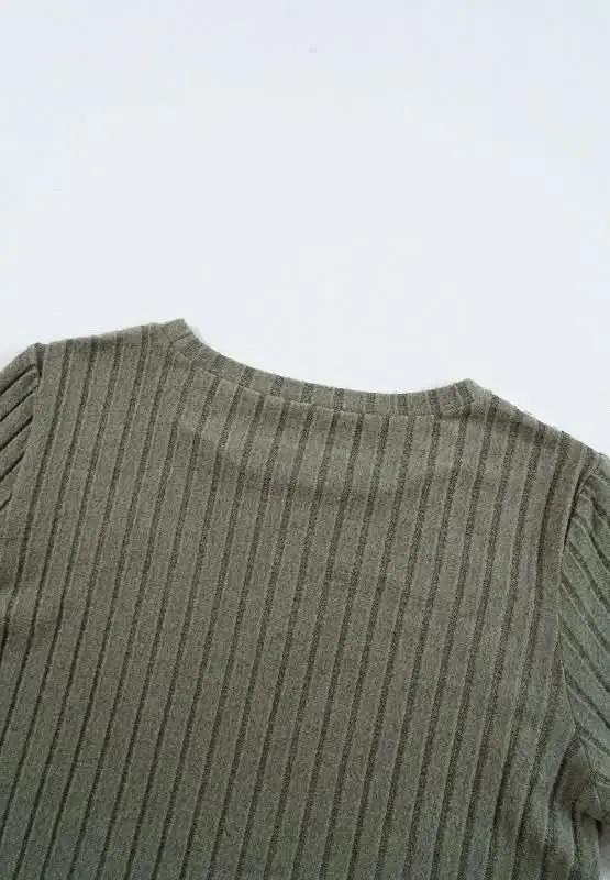 Leopard Round Neck Long Sleeve T-Shirt - Love Salve